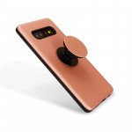 Wholesale Galaxy S10+ (Plus) Pop Up Grip Stand Hybrid Case (Rose Gold)